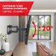 5. MACLEAN TV-HALTERUNG, VESA MAX 600X400, 32-85", 60KG, VERTIKAL UND HORIZONTAL VERSTELLBAR, PROFIL 65-390MM, SCHWARZ MC-789