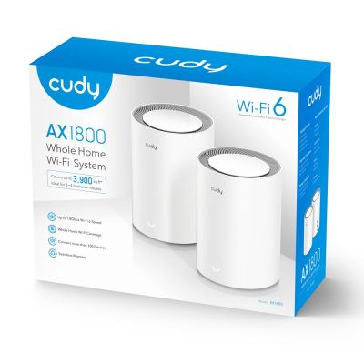 5. Access Point CUDY M1800 (2er-Pack) AX1800 Dualband-WLAN 2x Gigabit Mesh