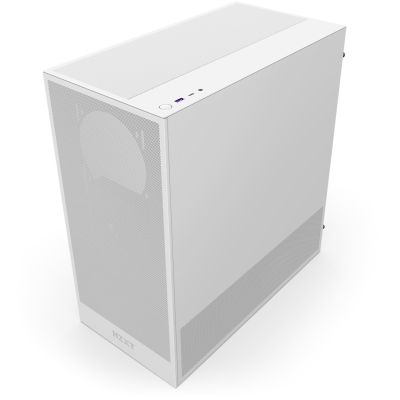 4. NZXT H5 Flow MIDI-Towergehäuse mit Fenster, weiß