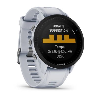 3. Garmin Forerunner 955 Whitestone Uhr