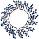 2. Dekorativer Kranz aus marineblauem Rowberry-Holz, 30 cm