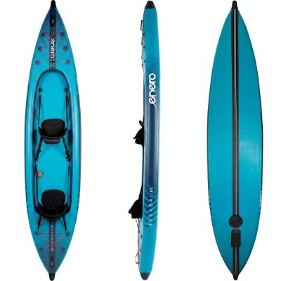 2. 2-Personen-Kajak 465x74x42cm Laminiertes PVC Blau Enero