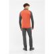 VIKING Birger Man Herren-Sweatshirt mit Reißverschluss, orange und grau, XXL
