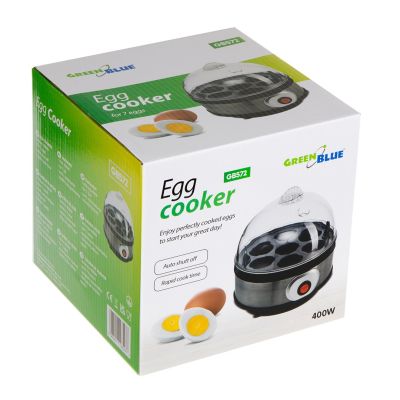 17. GREENBLUE AUTOMATISCHER EIERKOCHER, 400 W, BIS ZU 7 EIER, MESSBECHER, 220–240 V~, 50 Hz GB572