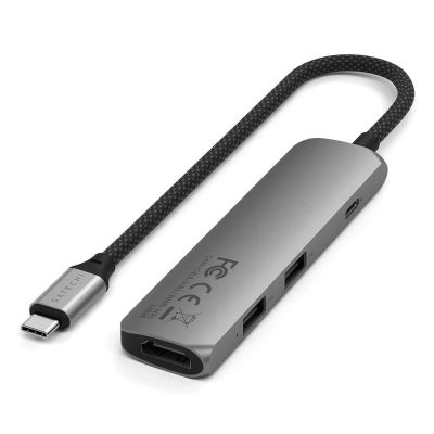 2. Satechi 4-in-1 USB-C Slim Multiport-Adapter 4K (Space Grau)