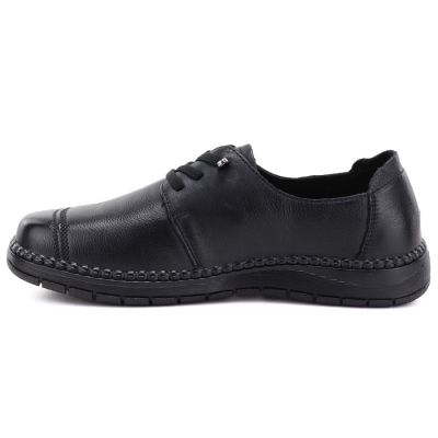 3. Bequeme schwarze Damen-Lederschuhe Vinceza 107240