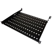 ALANTEC Festregal 19" 1HE Tiefe 650 mm Schwarz