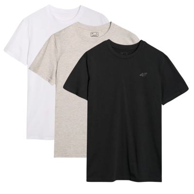 Herren T-Shirt (3-teiliges Set) 4F 3P-SS-4FWMM00TTSHM2256-91S 3PACK