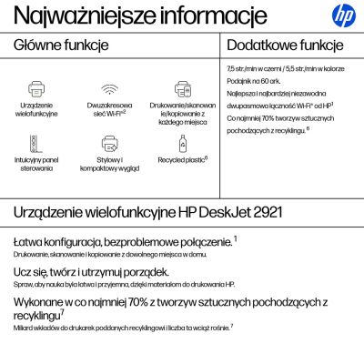 133. HP DeskJet 2921 All-in-One Drucker (A24HWB)