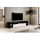 TORO 200 TV-Schrank, schwarz/weiß glänzend