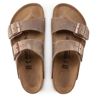 6. Birkenstock Arizona Tabacco Brown schmale braune Herren Flip-Flops (0352203)