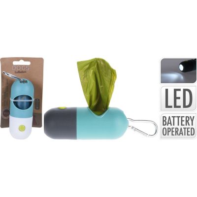 10. Hundekotbeutelbehälter mit Taschenlampe