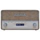 Denver DAB-36LW tragbares Digitalradio, braun, weiß
