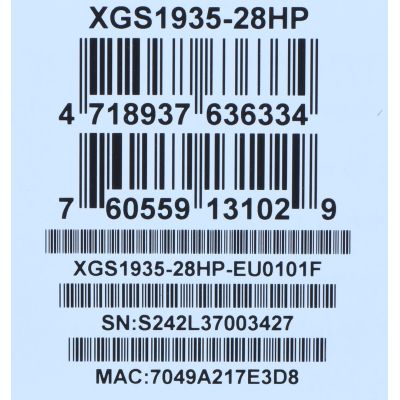 13. Zyxel XGS1935-28HP 28-Port-PoE-Switch (PoE+: 24) 375 W Managed Gigabit/10G