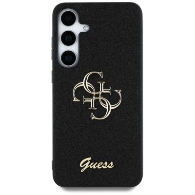 3. Guess Fixed Glitter Big 4G Metal Logo Hülle für Samsung Galaxy S25 Plus schwarz