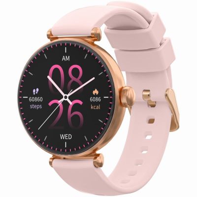 2. Smartwatch Gravity Roségold Pink 2 Armbänder GT26-1
