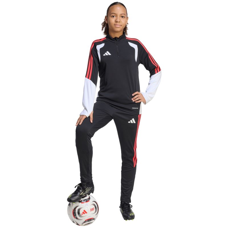 6. adidas Tiro 26 Competition Trainingsshirt für Kinder, schwarz, weiß und rot, KC3783