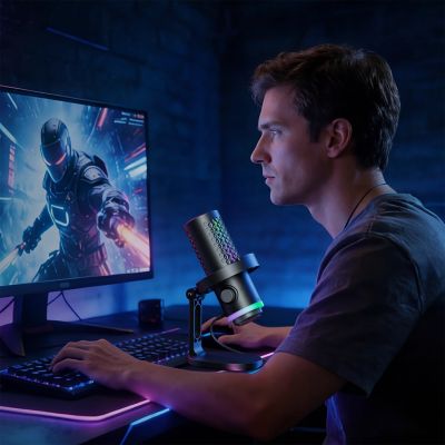 11. BOYA CastMic G40 Kabelgebundenes USB-C-Gaming-Mikrofon – Schwarz