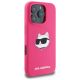 4. Karl Lagerfeld Silikon Choupette Head MagSafe Hülle für iPhone 16 Pro – Rosa