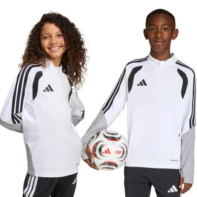 8. adidas Tiro 26 Competition Trainingsshirt für Kinder, weiß und grau KA7577