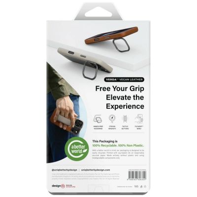 7. Uniq Heldro Pro Magclick Ladehülle für iPhone 17 Pro – Braun