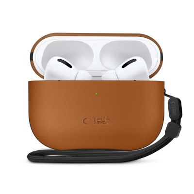 2. Tech-Protect NaturalFit Hülle für AirPods Pro 3 – Braun