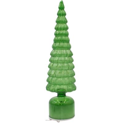23. Dekorativer Weihnachtsbaum, grün, LED, 13 Kronen, warmweiß, 40 cm