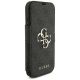 4. Guess Book 4G Metall-Logo-Hülle für iPhone 18 Pro / 17 Pro – Schwarz