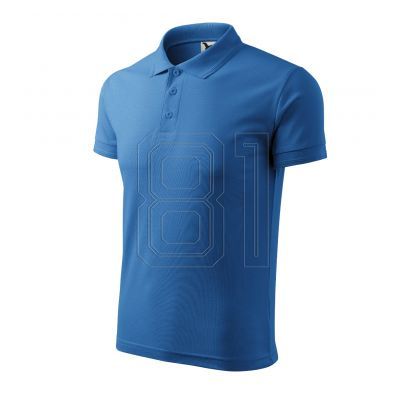 2. Malfini Pique Polo M MLI-20314 Poloshirt (azurblau) 