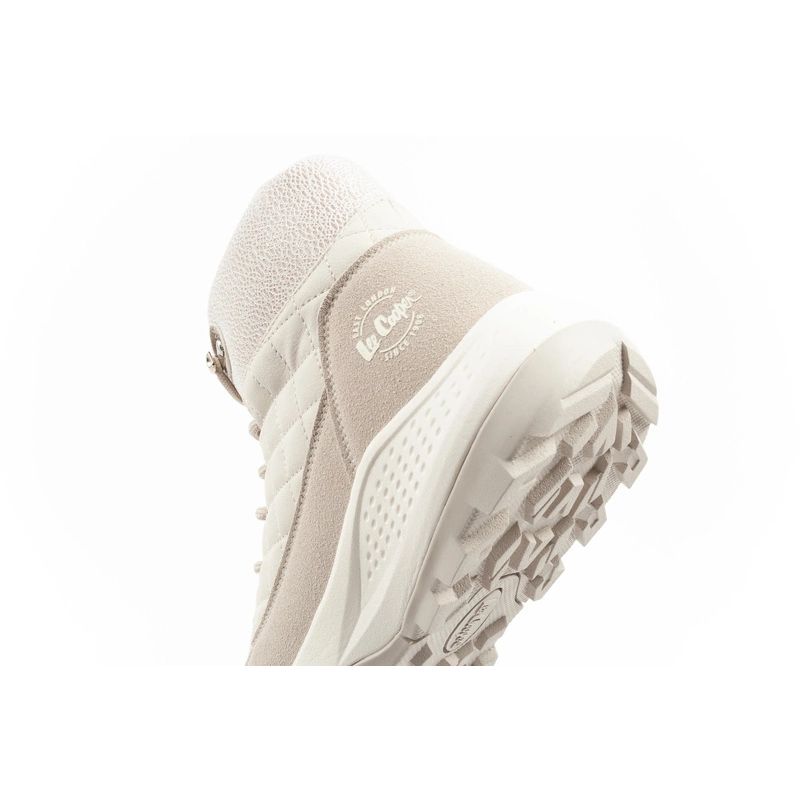 7. Lee Cooper Damen Winter-Wandersportschuhe, isoliert, creme, Öko-Leder