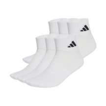 adidas Cushioned Essentials Knöchelsocken, 6 Paar, Weiß, KE5495
