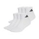 adidas Cushioned Essentials Knöchelsocken, 6 Paar, Weiß, KE5495