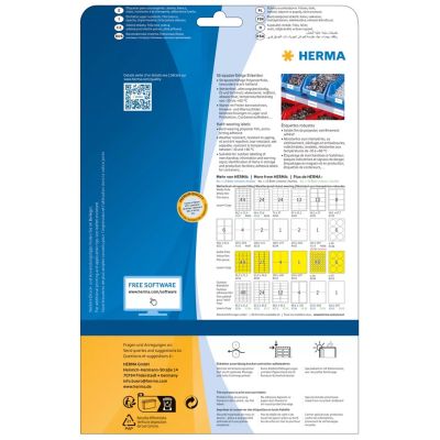 3. HERMA 8030 Bedruckbare Etiketten Gelb Selbstklebende Bedruckbare Etiketten