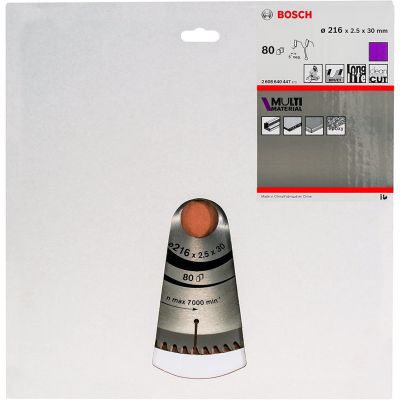 2. Bosch Kreissägeblatt 2608640447, 21,6 cm, 1 Stück.