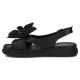 3. Schwarze Keilsandalen aus Leder für Damen, Filippo DS6965