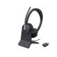 3. Yealink WH64 Hybrid Dual Teams Headset Kabelloses Headset mit Kopfbügel, Büro/Callcenter, Micro-USB, Bluetooth, Ladestation, Schwarz