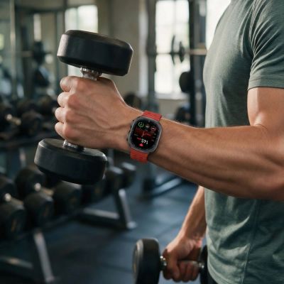 4. Tech-Protect Iconband Pro Armband für Samsung Galaxy Watch Ultra 47 mm – Rot