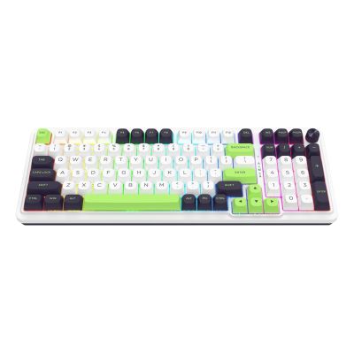 6. REDRAGON K686WBG-RGB-MAX Eisa Max Tastatur USB + RF Wireless + Bluetooth Weiß, Schwarz