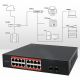 4. Qoltec Netzwerk-Switch Gigabit Ethernet | 16x RJ45 | 2x SFP | 1000 Mbit/s