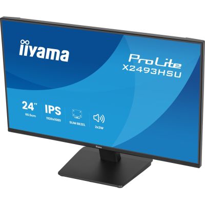 21. iiyama ProLite X2493HSU-B1 Computermonitor 60,5 cm (23,8") 1920 x 1080 px Full HD LED Schwarz