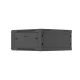 17. LANBERG Wandregalschrank 19" 4U 600X600 Schwarze Metalltür (Bausatz)