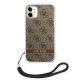 3. Guess GUOHCN61H4STW iPhone 11 Braun/Braun Hardcase 4G Print Strap