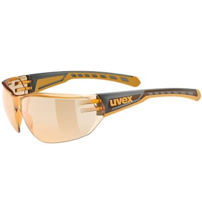 UVEX Equate Radbrille, Rauch/Orange