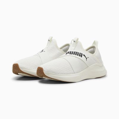 3. Puma Softride Harmony Slip-On Damen Laufschuhe Beige (379606-02)