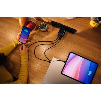 12. Verbatim GaN Ladegerät 100W Universal Schwarz AC Schnellladung Intern