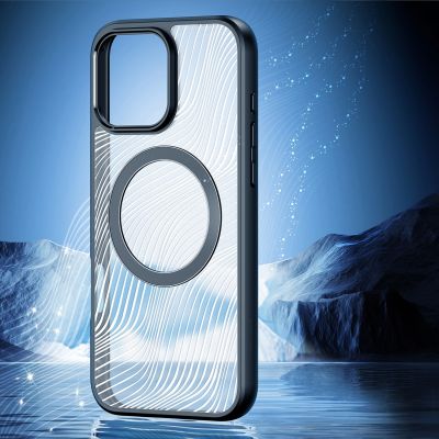 7. Dux Ducis Aimo Mag Hülle mit MagSafe für iPhone 16 Pro Max – Schwarz