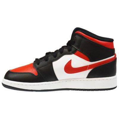 2. Air Jordan 1 Mid GS Fire Red Basketballschuhe - 554725-079