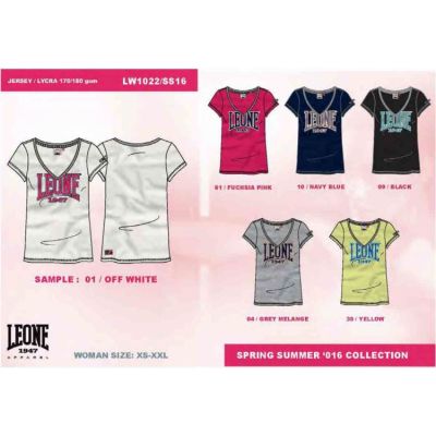 3. Damen T-Shirt LEONE LW1022/S16 gelb "S"
