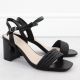 2. Schwarze Damen-Sandalen mit hohem Absatz, Modell Vinceza 62228