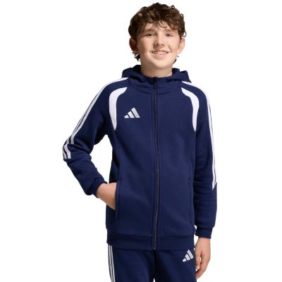 4. adidas Tiro 26 League Sweatshirt mit durchgehendem Reißverschluss für Kinder, Marineblau KF3322